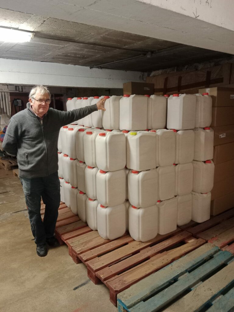 Livraison panure au local de Nantes Dec2025 (Section Guingamp)